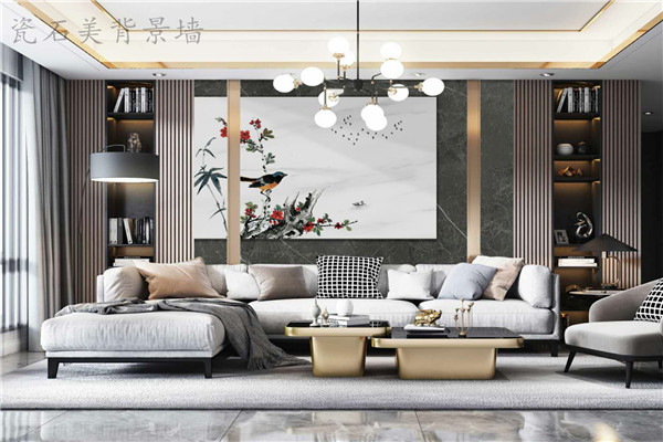 水刀大理石背景墙,石美石材背景墙