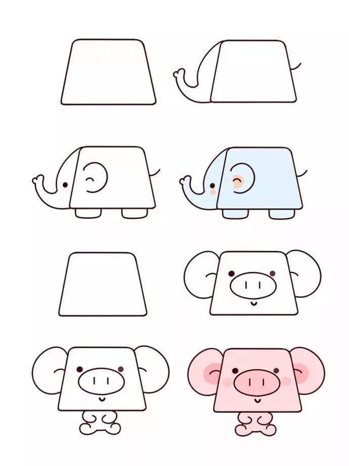 简笔画笔画小动物,简笔画大全小动物简笔画