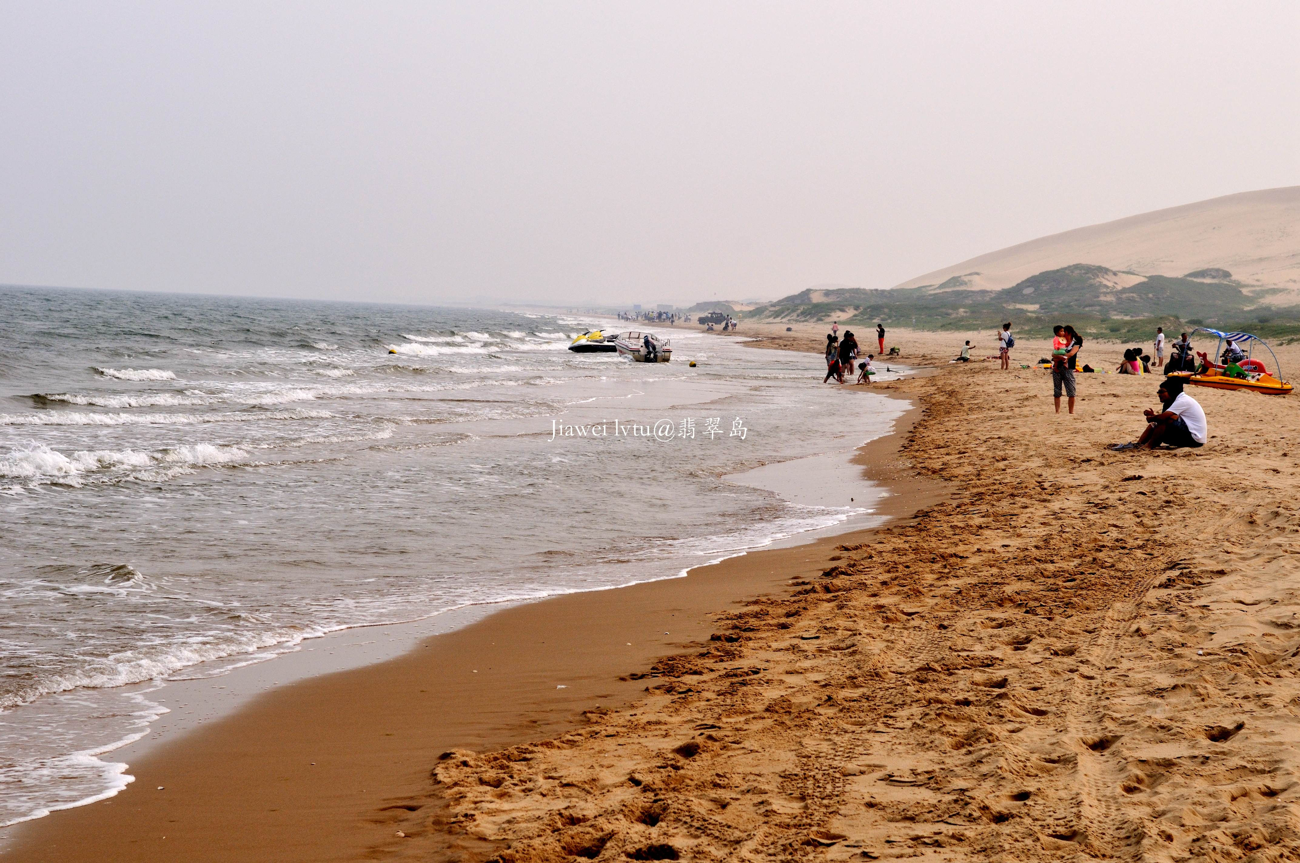北京附近翡翠岛沙漠,渤海明珠翡翠岛夜景