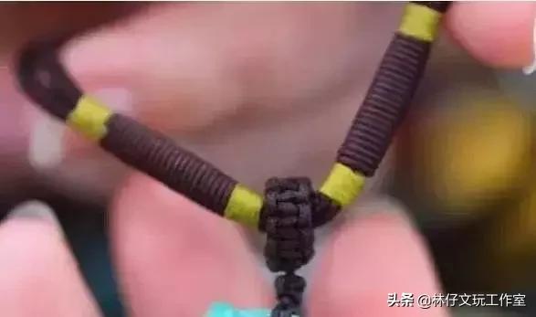 佛珠手串中间绳结打法,小佛珠手串怎么穿绳打结