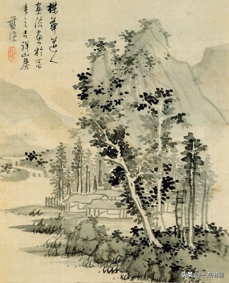 明画家蓝瑛溪山幽居图,明蓝瑛山水画全集