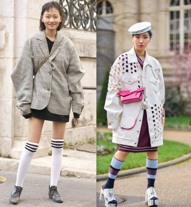 冬款穿裙子的袜子搭配,今年穿裙子流行的袜子穿搭