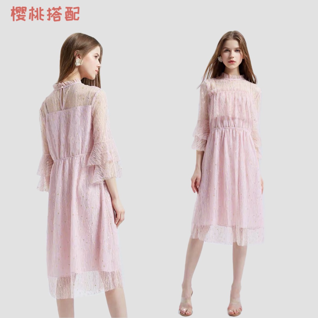 欧时力ochirly黑色连衣裙2021春款,欧时力ochirly连衣裙测评