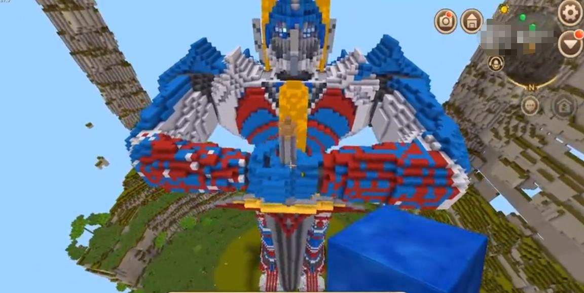 迷你世界擎天柱玩家,迷你世界里的擎天柱皮肤