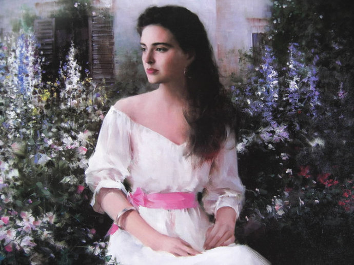 中国油画大师何岸油画欣赏,何岸油画风景写生作品