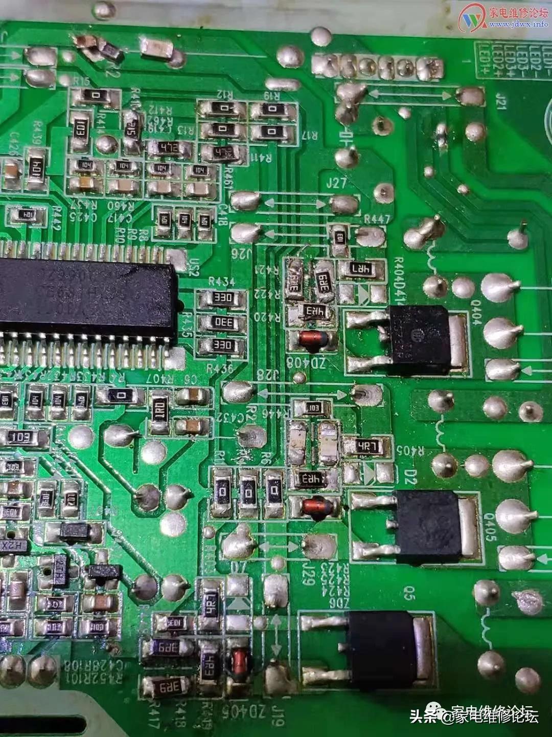 创维电视机50e6000换灯条全过程,创维电视50寸电源背光电路维修