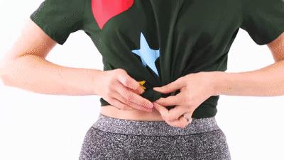 衣服过长侧边如何打结才好看,衣服不合身怎么打结好看