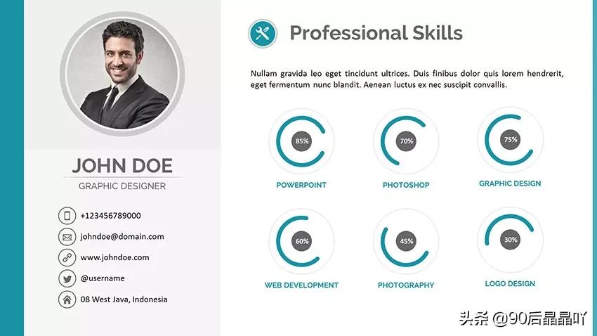 怎样调整ppt简历模板,ppt个人简历模板制作教程