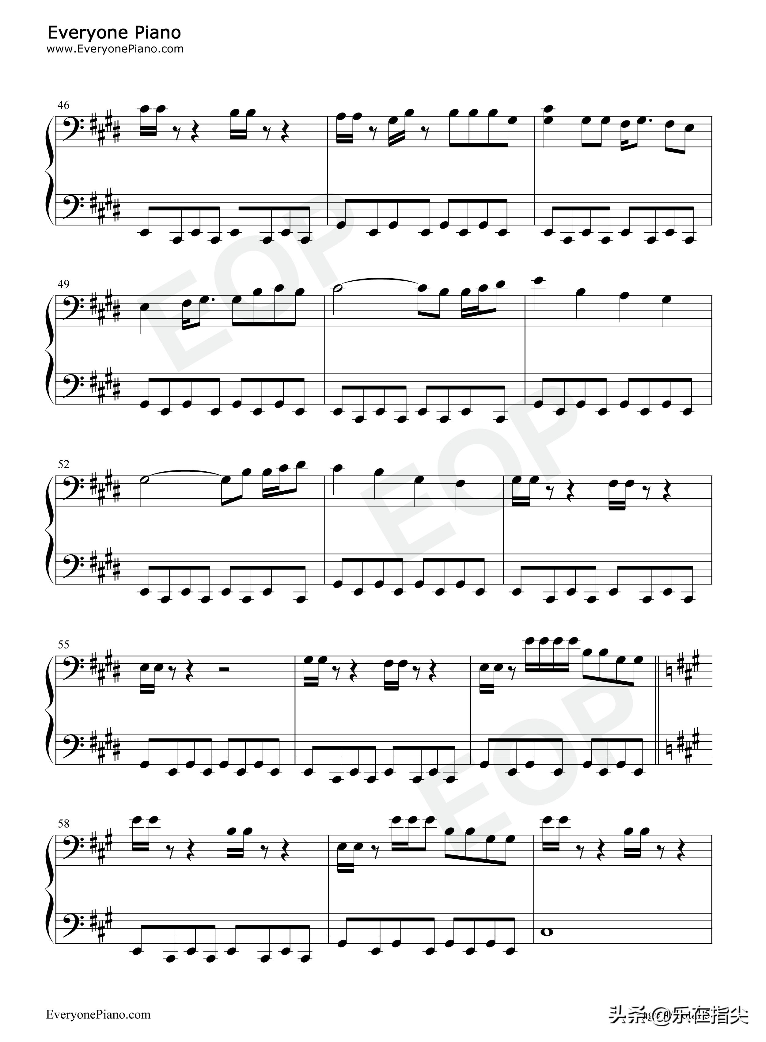 forever钢琴简谱数字谱,stayjustinbieber简谱