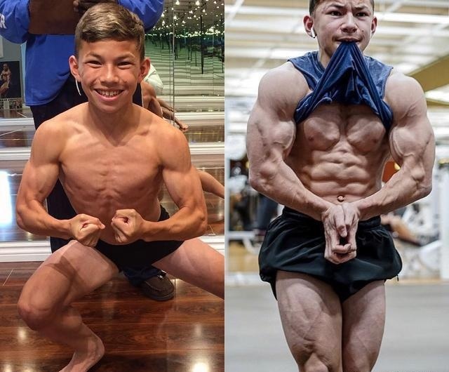 他健身4年，17岁就练出了强壮肌肉，身高只有160cm，怎么回事？
