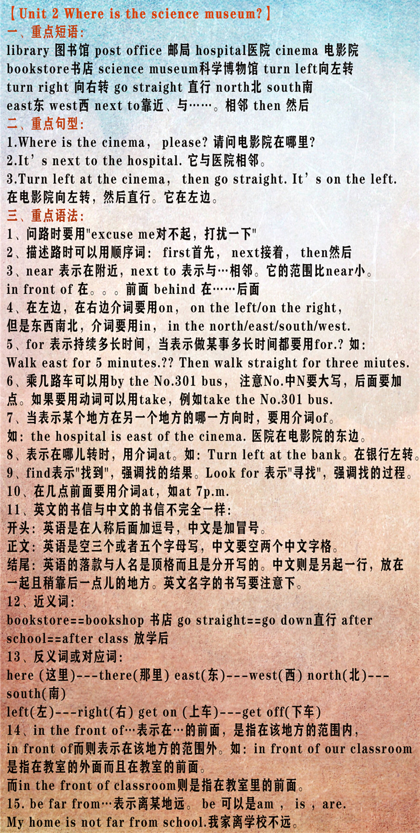 小学英语3-6年级必背知识点,小学英语北京版1至6年级单词