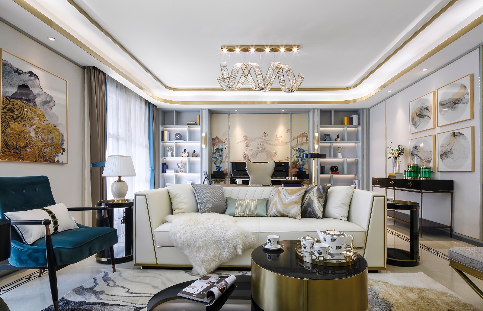 1814平米轻奢设计,146平米轻奢设计