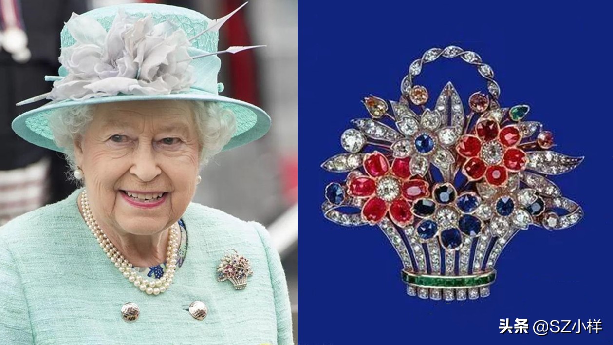 英国女王多奢侈,英国女王佩戴珠宝来源图