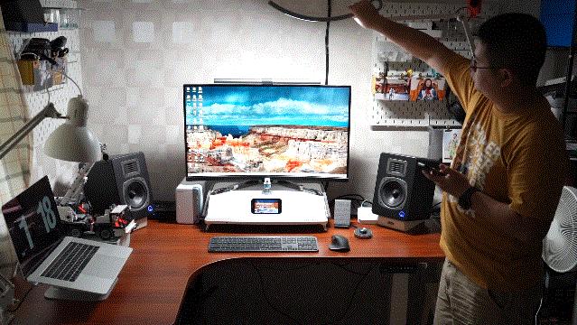 打造理想的居家办公环境:乐歌升降桌/台+明基灯具晒单