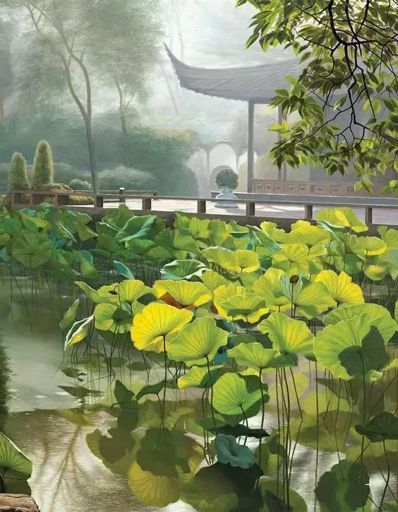 中国园林的诗情画意之美,虽由人作宛自天开的造园理念