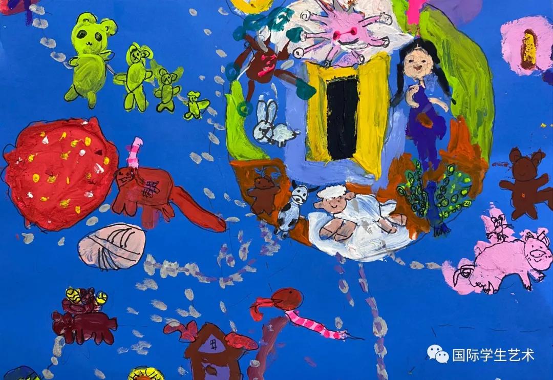 2018世界杯儿童画获奖作品,第十一届世界杯青少年绘画大赛