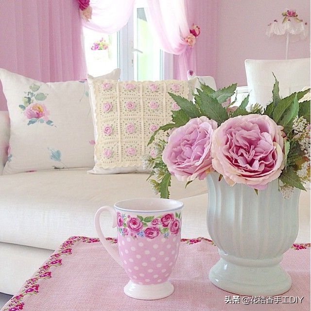 毛线编织少女视频教程,少女心满满的毛线手工制作