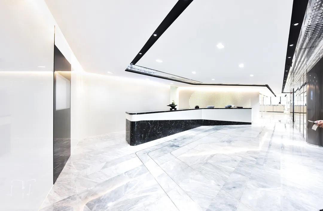 漂亮的前台布置设计图,前台接待台设计效果图