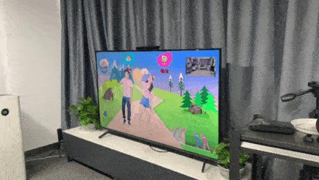 不用主机电视玩游戏,不用电视的体感游戏