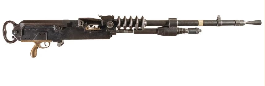 哈奇开斯1914式重机枪实弹射击,二战哈奇开斯重机枪