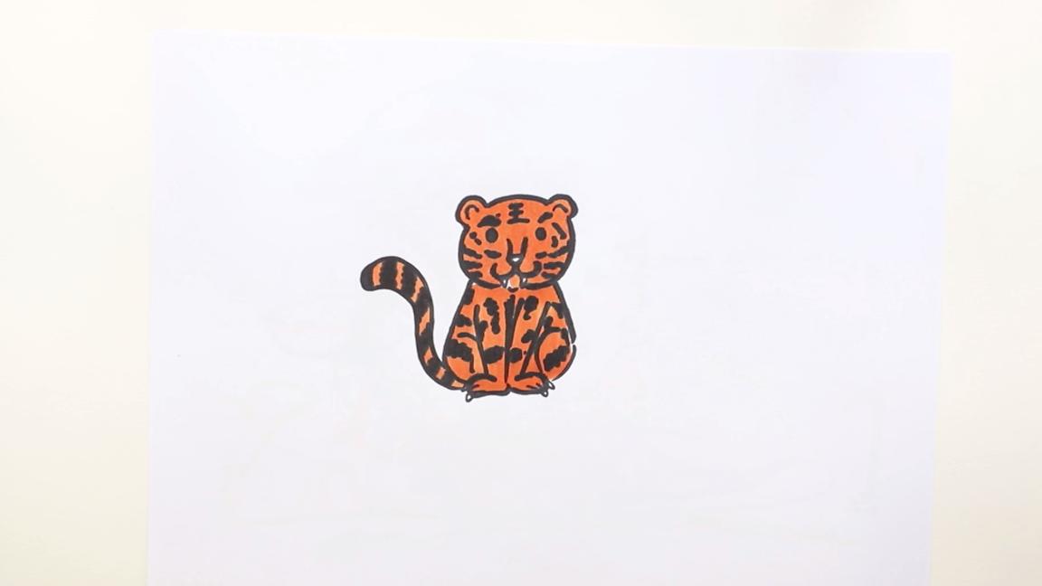 可爱小动物简笔画儿童画,可爱小动物简笔画呆萌儿童画