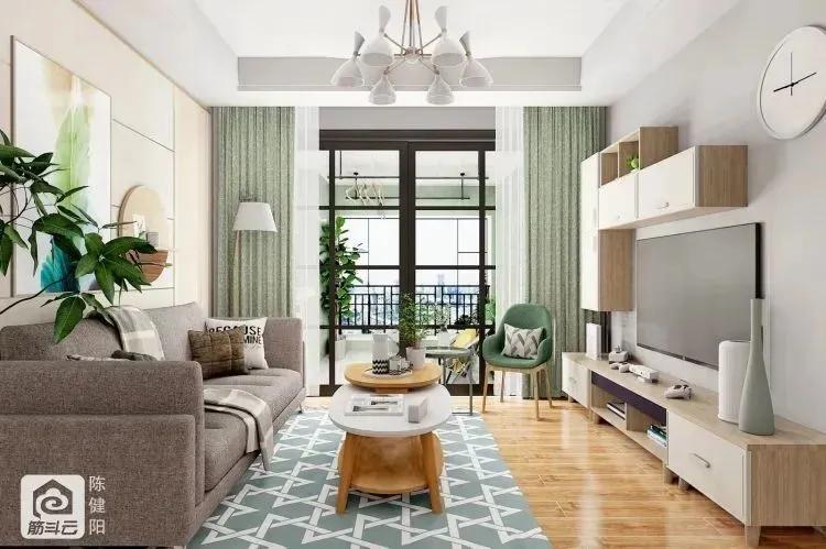 好看的客餐厅效果图,60平方客餐厅一体装修效果图大全