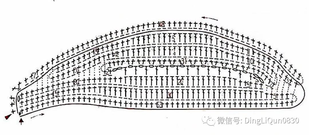 树枝树叶的编织图解,树叶钩针编织教程图解