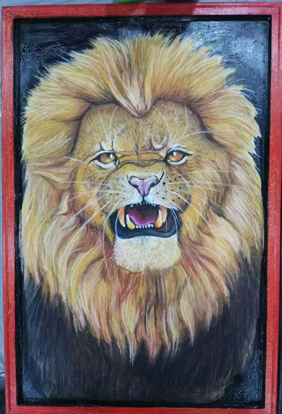 用油画棒画的油画简单,用油画棒画最简单的油画一看就会