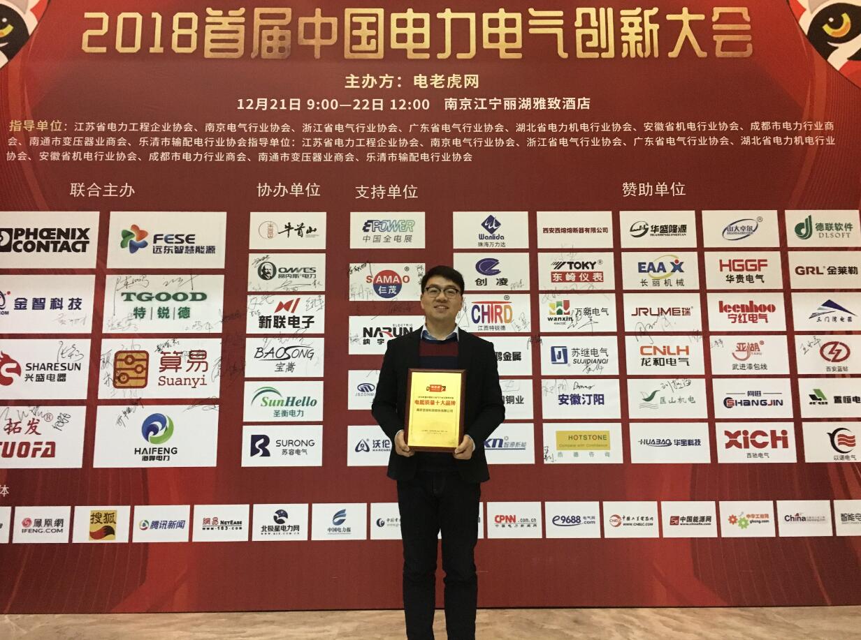 亚派科技荣获“年度中国十大电能质量品牌”称号