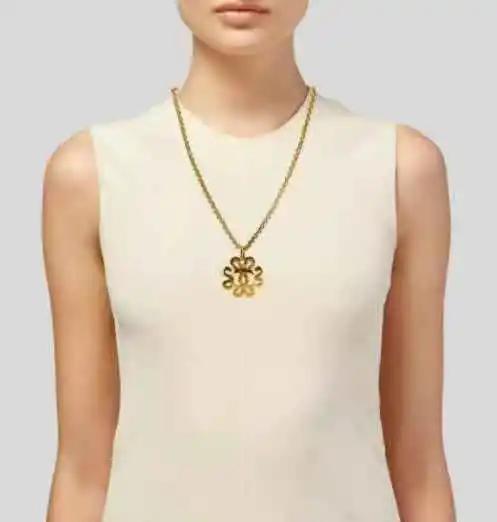 VintageChanel中古琉璃饰品,中古香奈儿双c项链