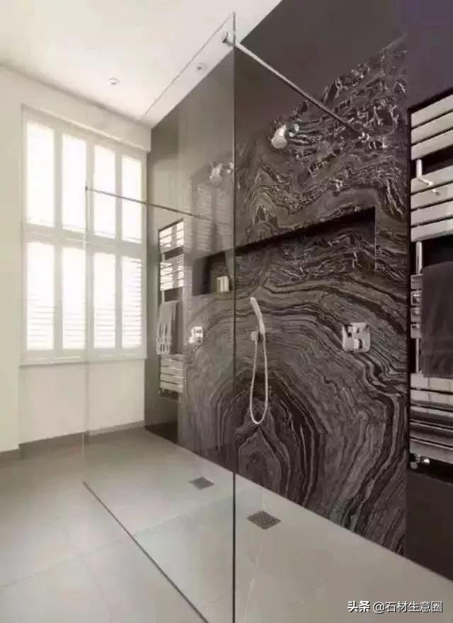 黑色大理石轻奢装修效果,黑色系大理石