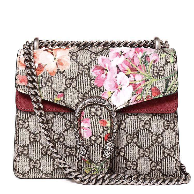 gucci酒神天竺葵花包大号,gucci酒神天竺葵中号