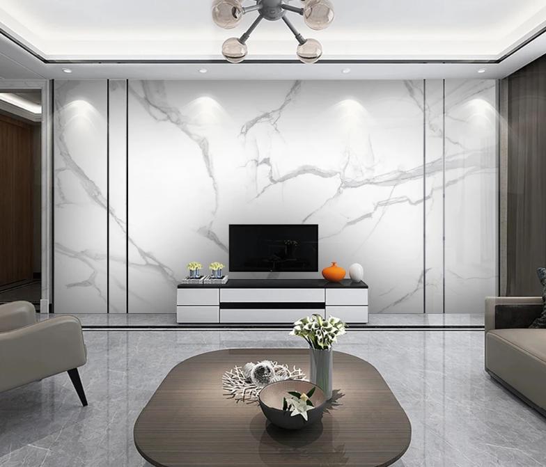 现代简约装修风格石材电视背景墙,石材瓷砖背景墙效果