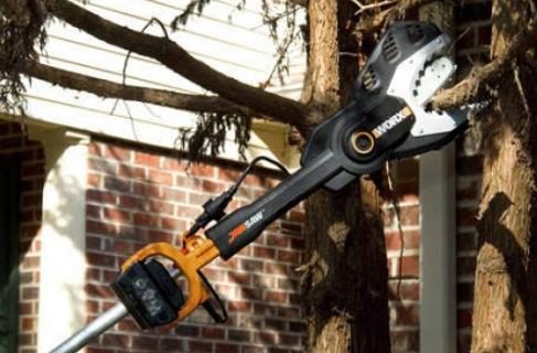 园林修剪工具220v,园林高空树枝自制修剪工具