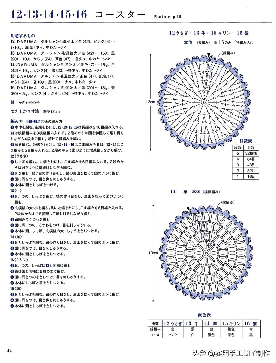 钩鞋动物图案图纸,钩鞋动物花样图案大全