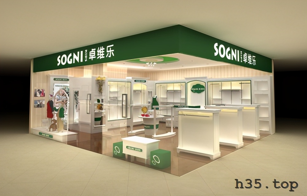 最新童装店双门头装修效果图,童装店怎么装修才有顾客