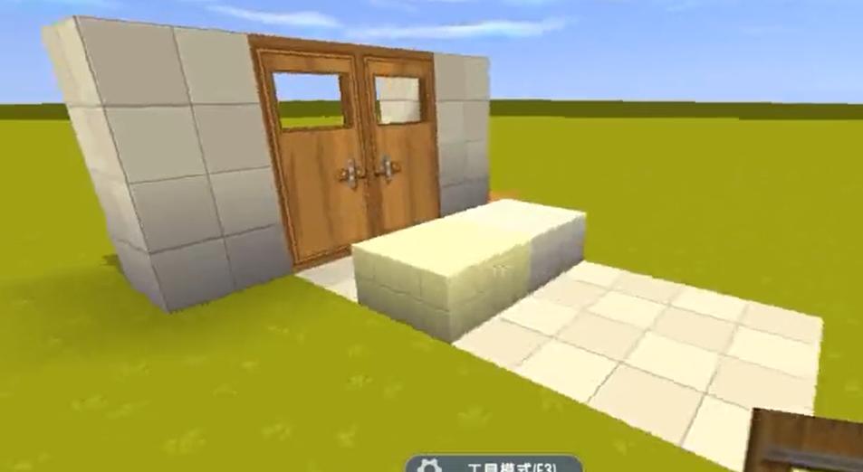 迷你世界感压板自动伸缩门教程,迷你世界自动感应门是怎么做的