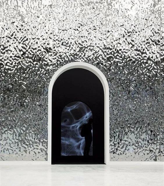 不锈钢波纹板包柱子,宁波不锈钢水波纹板