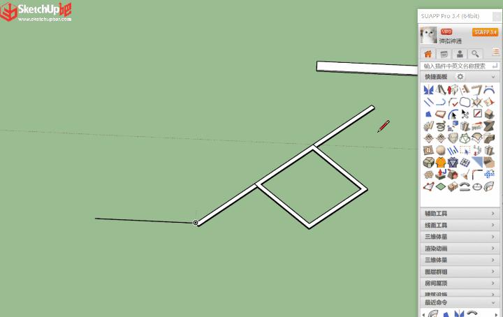 10分钟sketchup建模教程,sketchup建模思路