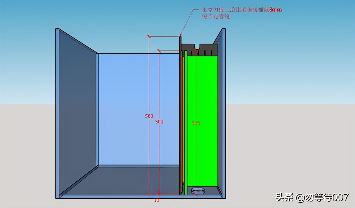 6060型鱼缸底滤,6060底滤缸用多大水泵