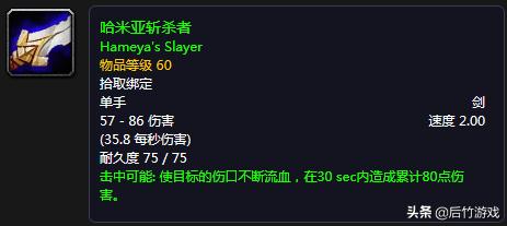 魔兽世界盗贼单手剑天赋,魔兽怀旧服剑盗贼输出手法