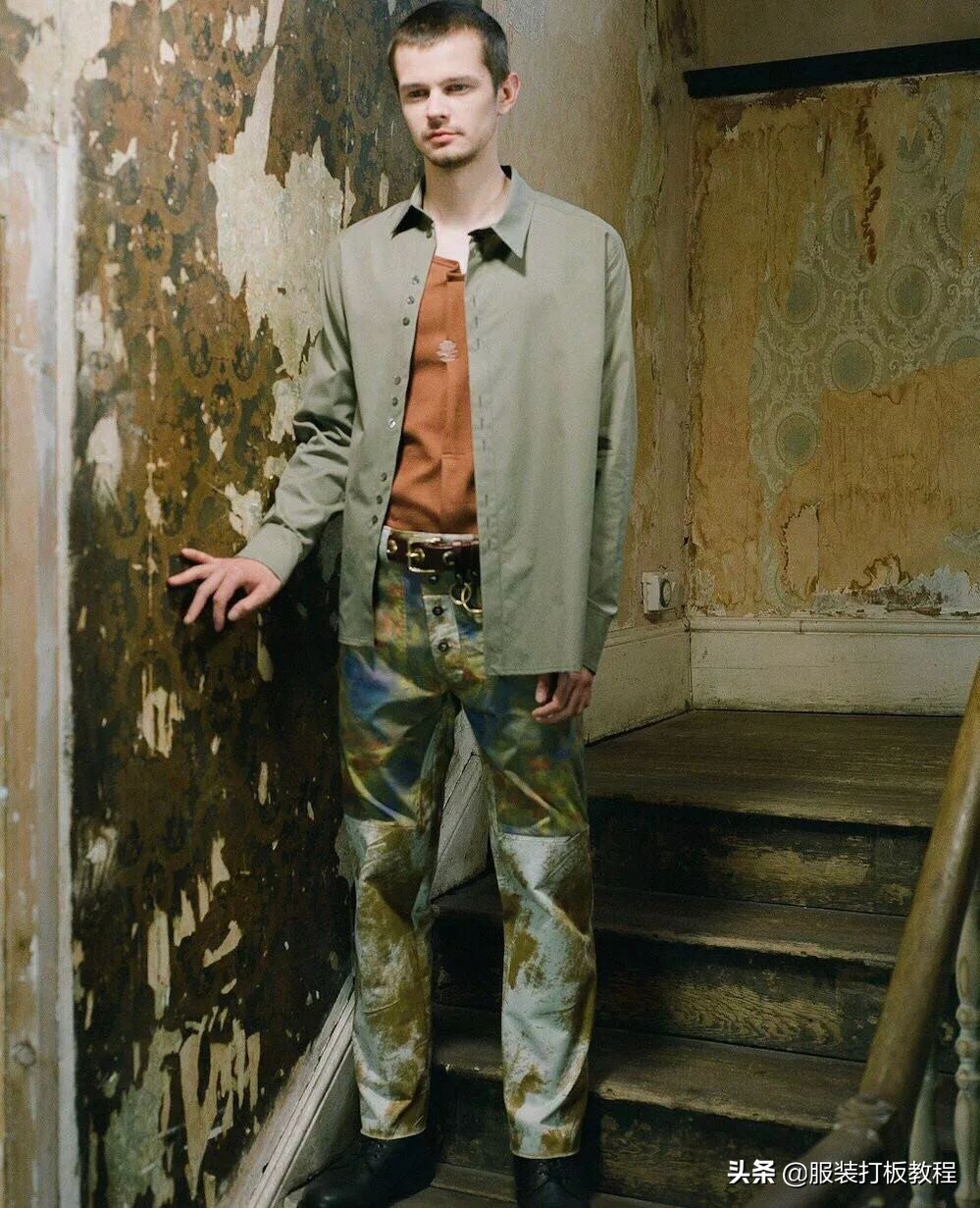 拼接设计潮流套装,拼接服装系列款式图大全