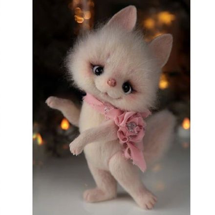 羊毛毡玩偶自制,手工制作羊毛毡玩偶