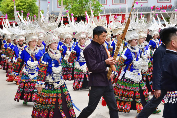 台江苗族姊妹节巡游,台江苗族姊妹节苗族服装