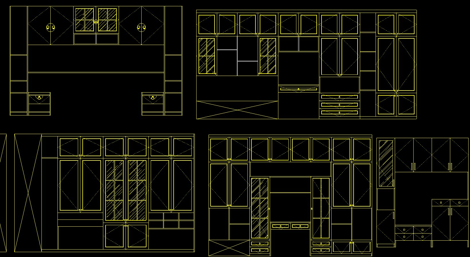 全屋定制家具衣柜橱柜cad画图,全屋定制柜子cad设计