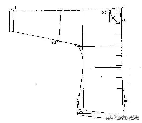 中式男装长袖裁剪与制作,零基础中式服装裁剪教程大全