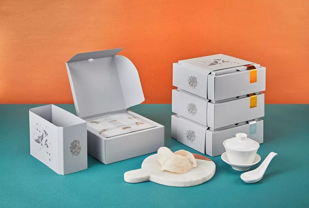 中国风时尚燕窝盒包装,100克燕窝礼盒高档包装盒