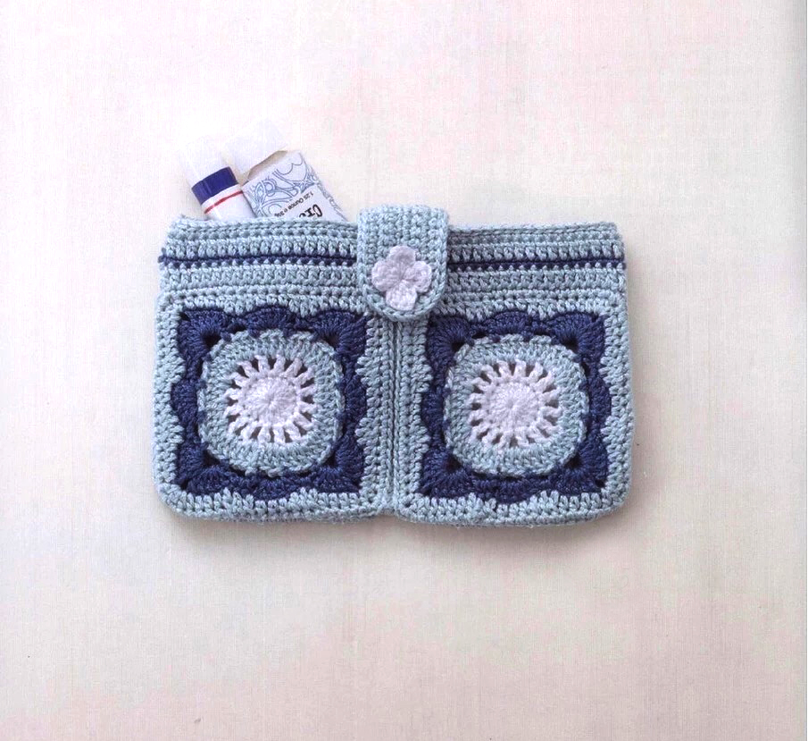 单肩斜挎钩针包包图解大全,小恐龙包包钩针编织图解教程