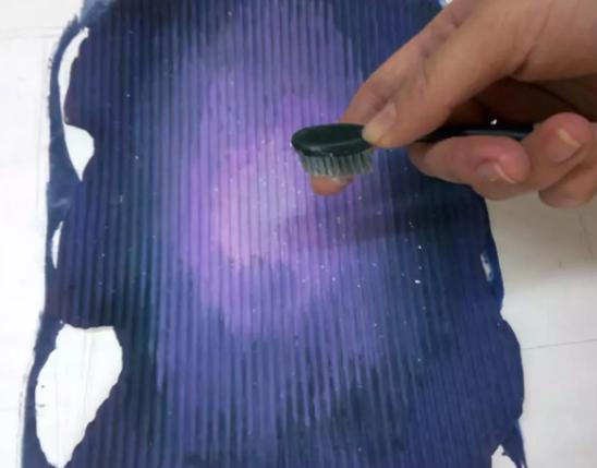 银河系简易绘画教程,连画六个星空画的绘画教程