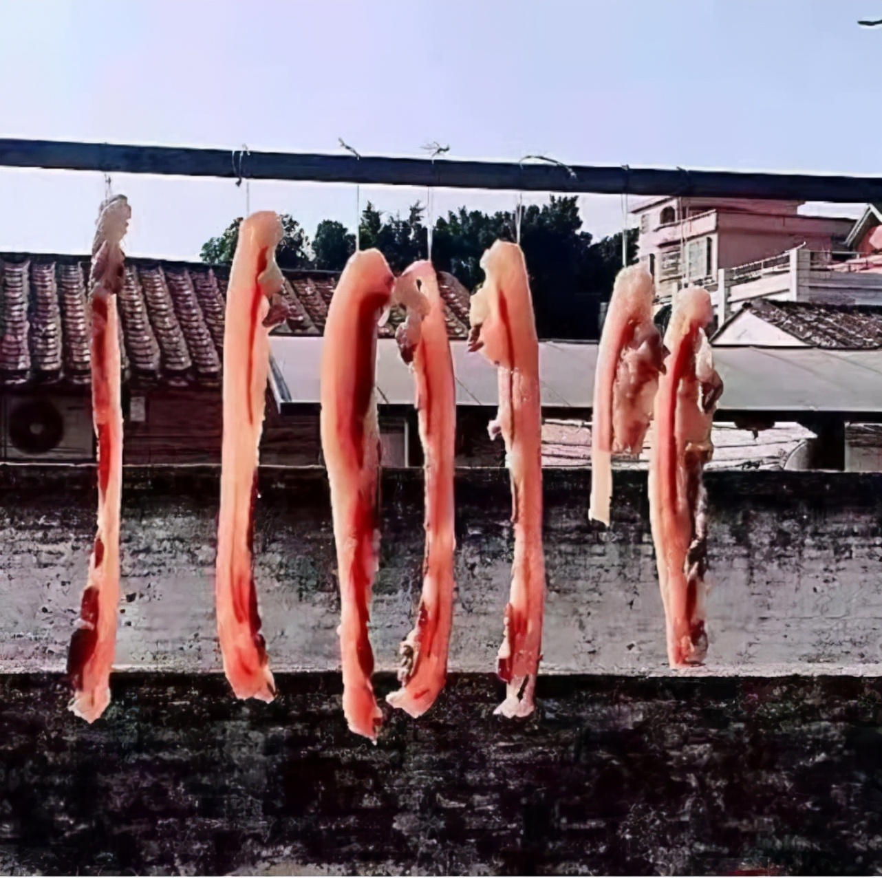 为了晒腊味，大家都拼了